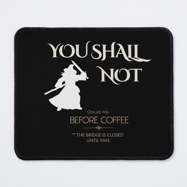 Item preview, You shall not disturb me before coffee- funny office- fellowship designed and sold by BlueprintBold.