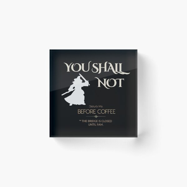 Item preview, You shall not disturb me before coffee- funny office- fellowship designed and sold by BlueprintBold.