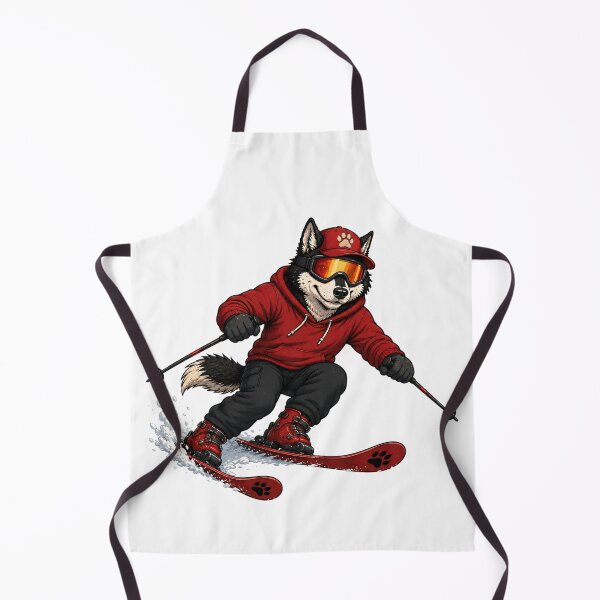 Item preview, Cool Skiing Wolf designed and sold by Mangurrian Shop.
