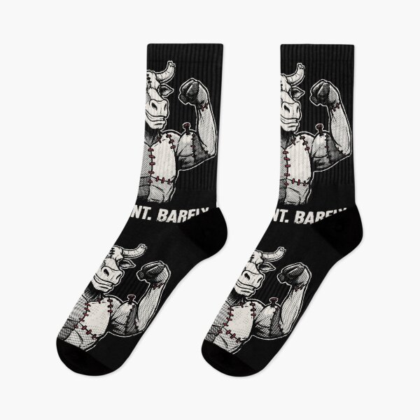Item preview, Built Different Barely Bull Frankenstein Grunge Gym Humor designed and sold by cabana.space.