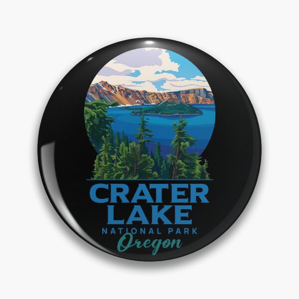Item preview, Crater Lake National Park Oregon Vintage Poster designed and sold by LinaValearte.