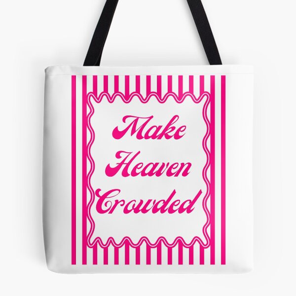 Item preview, Make Heaven Crowded - Pink & Black Y2K Quote designed and sold by BumbleBloom7.