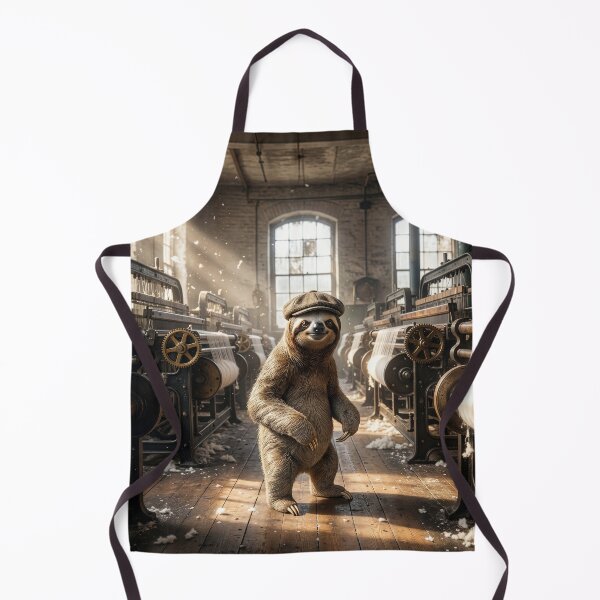 Item preview, Cotton Mill Sloth Keeps a Stiff Upper Lip designed and sold by Tridentulus.