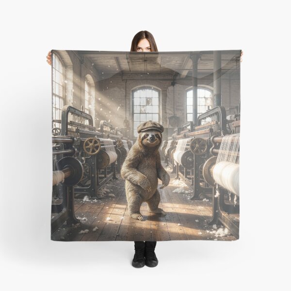 Item preview, Cotton Mill Sloth Keeps a Stiff Upper Lip designed and sold by Tridentulus.