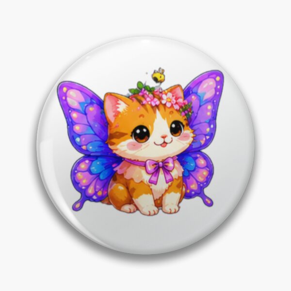 Item preview, Cute Butterfly Kitten designed and sold by DailyDoodlesBySumbul.