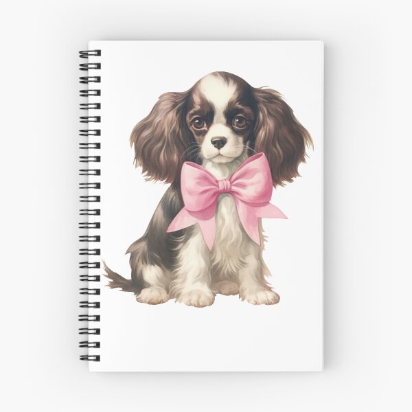 Item preview, Coquette Cavalier King Charles Spaniel Puppy with Pink Bow Cute Dog Aesthetic designed and sold by sunnivamla.