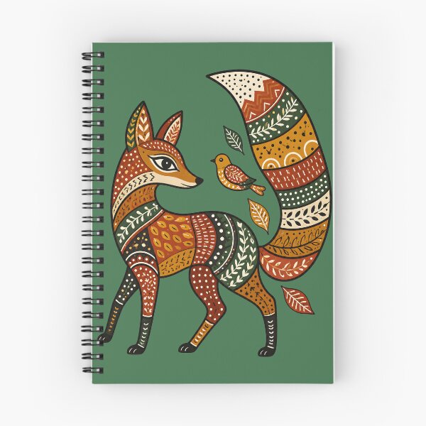 Item preview, Playful Gond Inspired Fox Folk Art  Colorful Tribal Animal Illustration  Boho Wildlife Graphic  Nature Pattern T-Shirt Design designed and sold by  MAD's Recreation Studio.