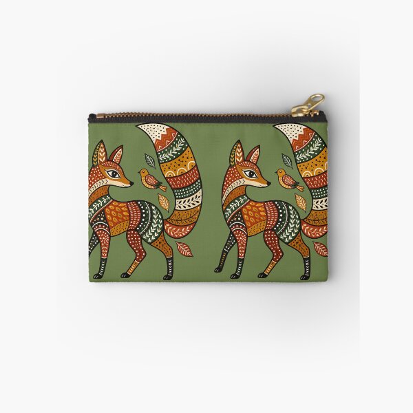 Item preview, Playful Gond Inspired Fox Folk Art  Colorful Tribal Animal Illustration  Boho Wildlife Graphic  Nature Pattern T-Shirt Design designed and sold by  MAD's Recreation Studio.