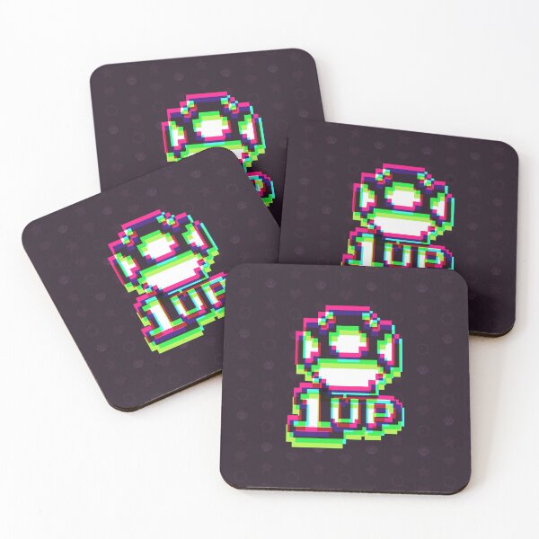 Item preview, 1up Mushroom Synthwave 2 - Dark designed and sold by animinimal.