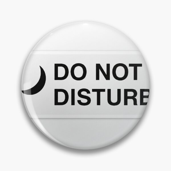 Item preview, Do Not Disturb Sticker | Minimalist Laptop Sticker | Aesthetic MacBook Decal designed and sold by palette fox.