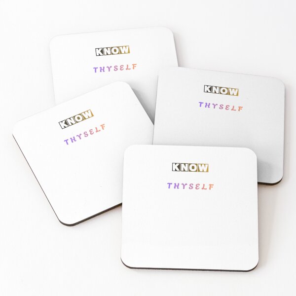 Item preview, Know Thyself Minimalist Typography Design designed and sold by MissLotusStudio.