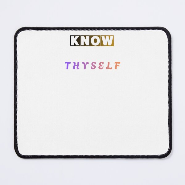 Item preview, Know Thyself Minimalist Typography Design designed and sold by MissLotusStudio.