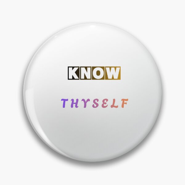 Item preview, Know Thyself Minimalist Typography Design designed and sold by MissLotusStudio.