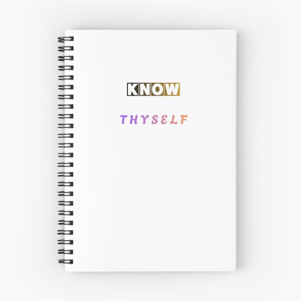 Item preview, Know Thyself Minimalist Typography Design designed and sold by MissLotusStudio.