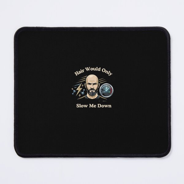Item preview, Hair Would Only Slow Me Down – Funny Bald Dad Humor Design designed and sold by StudioArtKate.