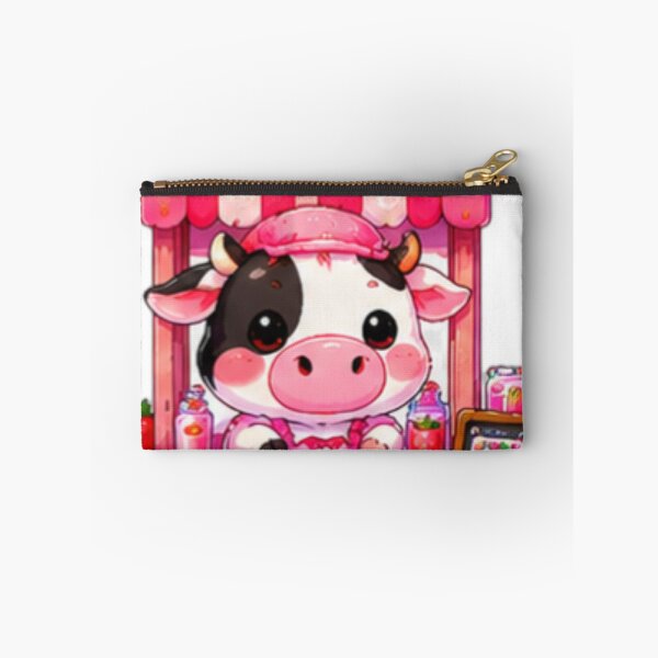 Item preview, Kawaii Strawberry Milk Cow designed and sold by DailyDoodlesBySumbul.