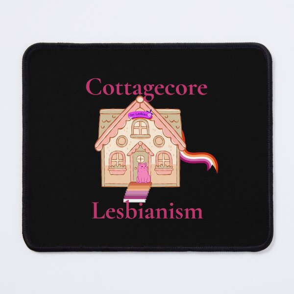 Item preview, Cottagecore Lesbianism Sticker Lesbian Pride Gift Sapphic Cottage Art WLW designed and sold by SapphosWeave.