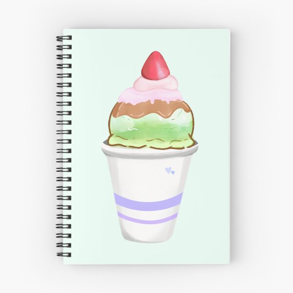 Item preview, Cute Ice Cream Sundae Illustration designed and sold by Spaced out studio.