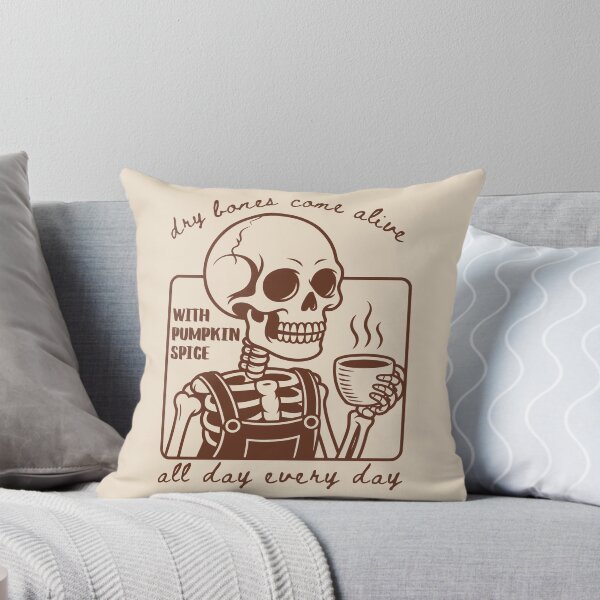 Item preview, Skeleton Pumpkin Spice Coffee All Day Every Day, Dry Bones Come Alive Ezekiel 37 designed and sold by Forevermore.