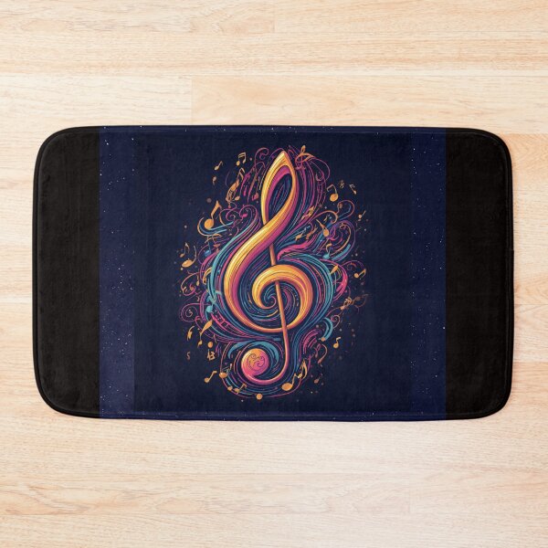 Item preview, Treble Vivid Color Swirl designed and sold by BrightrDayMusicArt.