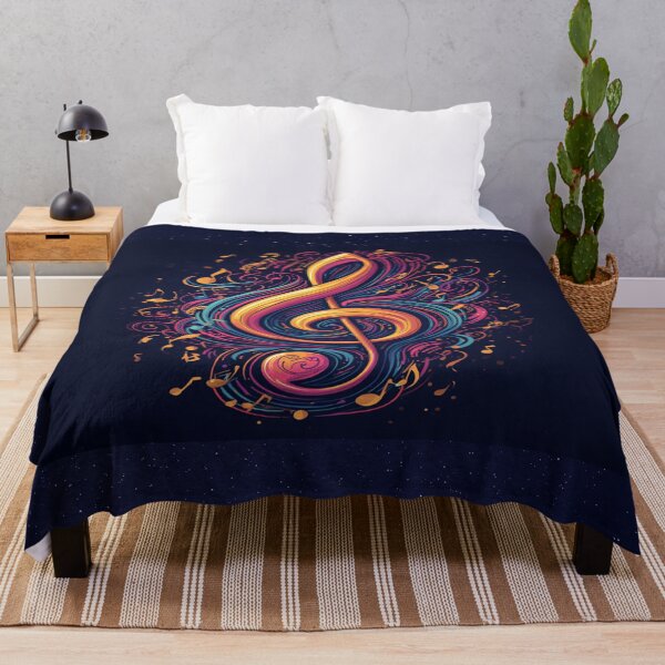 Item preview, Treble Vivid Color Swirl designed and sold by BrightrDayMusicArt.