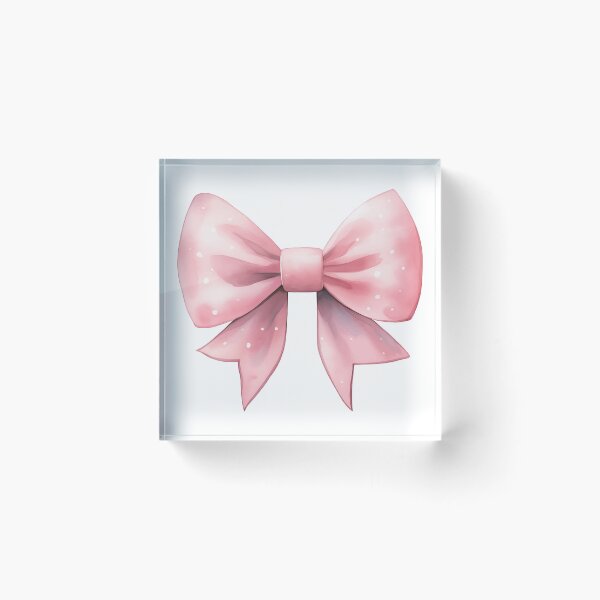 Item preview, Pink Coquette Watercolor Bow Feminine Ribbon Aesthetic Art designed and sold by sunnivamla.