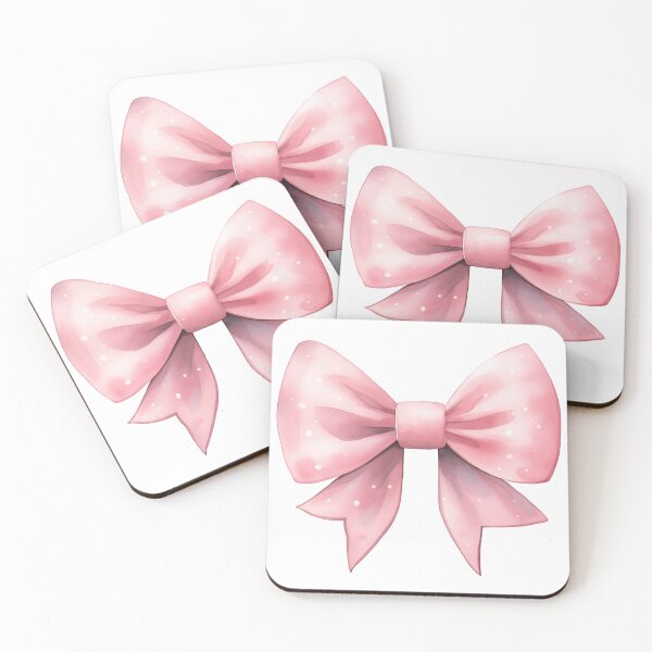 Item preview, Pink Coquette Watercolor Bow Feminine Ribbon Aesthetic Art designed and sold by sunnivamla.