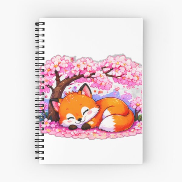 Item preview, Sleeping Fox Under Cherry Blossoms designed and sold by DailyDoodlesBySumbul.