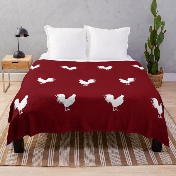 Aperçu de l'œuvre Motif de coq blanc créée et vendue par HalamoDesigns.