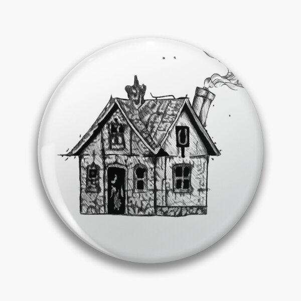 Item preview, Haunted Cottage | Gothic Haunted House Illustration  designed and sold by Marianarcezar.