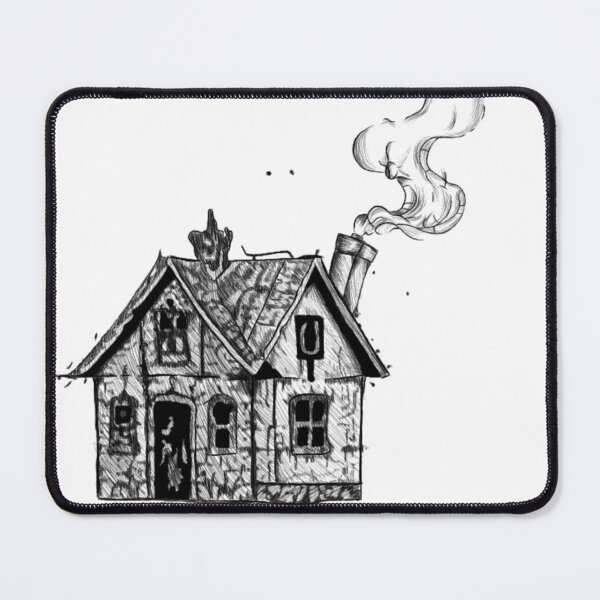 Item preview, Haunted Cottage | Gothic Haunted House Illustration designed and sold by Marianarcezar.