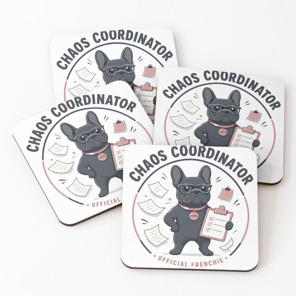 Item preview, Funny French Bulldog Chaos Coordinator T-Shirt for Dog Lovers designed and sold by PawVerse Studio ⭐⭐⭐⭐⭐.