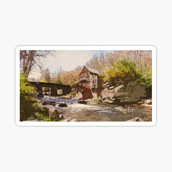 Item preview, An old watermill  designed and sold by AM FineArtPrints.