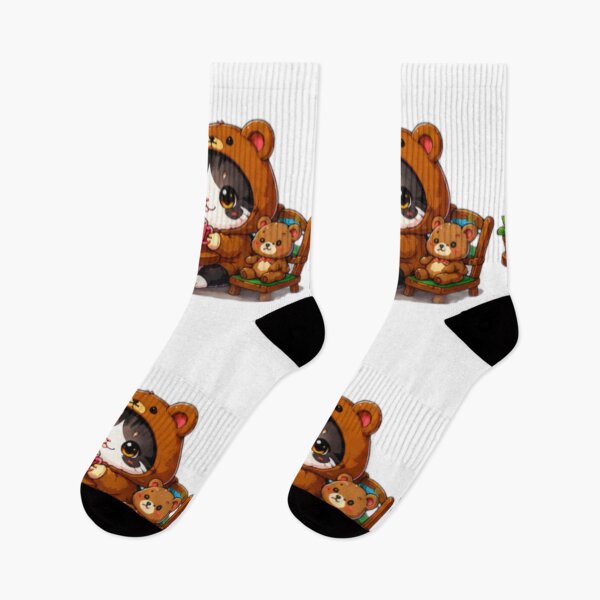 Item preview, Cozy Bear Hoodie Cat Cafe designed and sold by DailyDoodlesBySumbul.