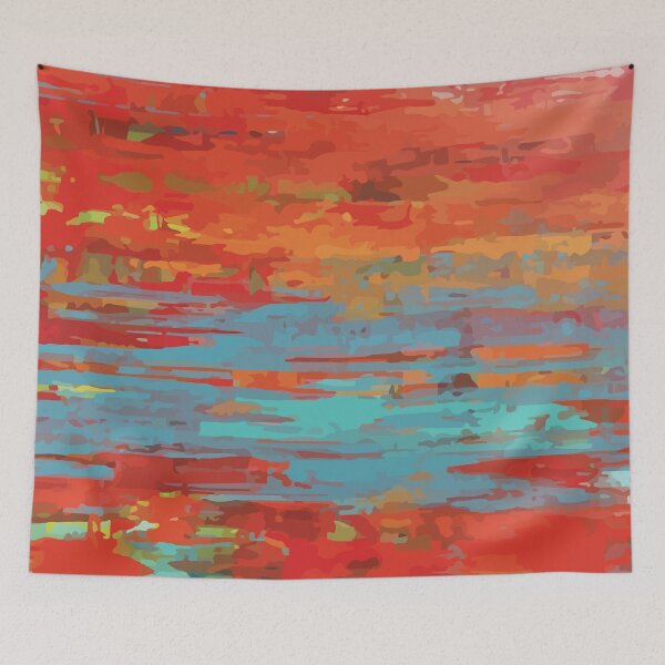Item preview, Contemporary art orange and blue vector designed and sold by epicimagesphoto.