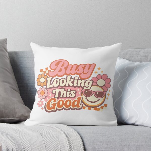 Item preview, Busy Looking This Good Funny Retro Cute Smiley Design | Busy Collection designed and sold by SoulThread Studio.