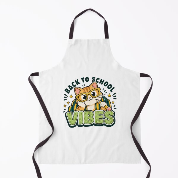 Item preview, Back to School Cute Cat with Glasses designed and sold by AchraffPrint.