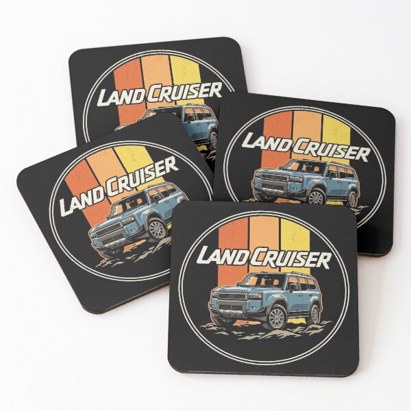 Item preview, Vintage Style Land Cruiser 250 Series Retro Sunset Blue designed and sold by Off-Road-Zone.