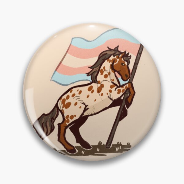 Item preview, Trans Pride Horse designed and sold by Peach-Moths.