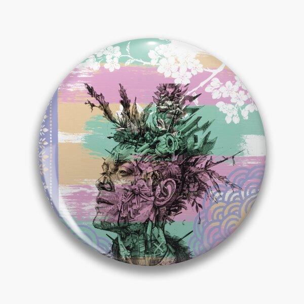 Item preview, Punk style portrait of a man in pink and green colors designed and sold by Tana&tanuc.