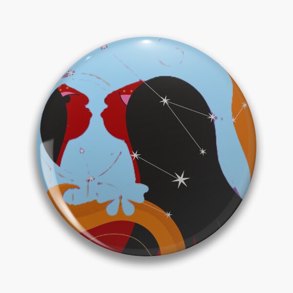 Item preview, Gemini Twins Zodiac Constellation Art – Astrology Star Sign Illustration designed and sold by BuckaBaby.