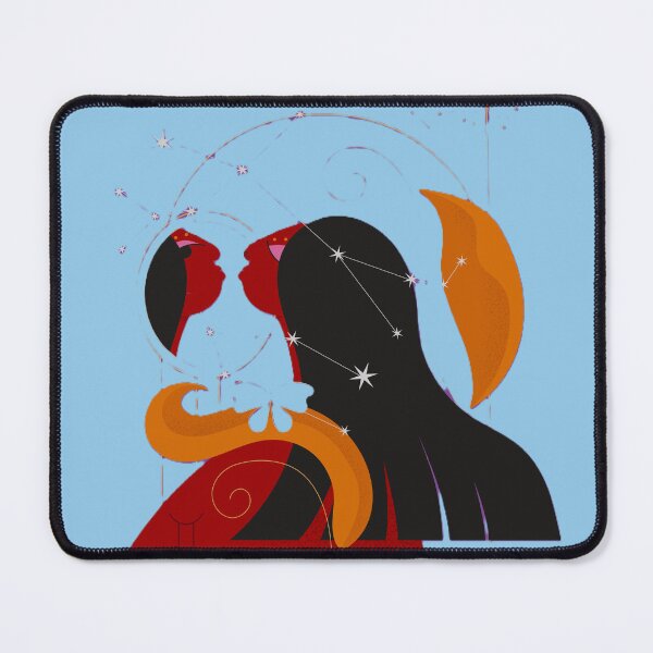 Item preview, Gemini Twins Zodiac Constellation Art – Astrology Star Sign Illustration designed and sold by BuckaBaby.