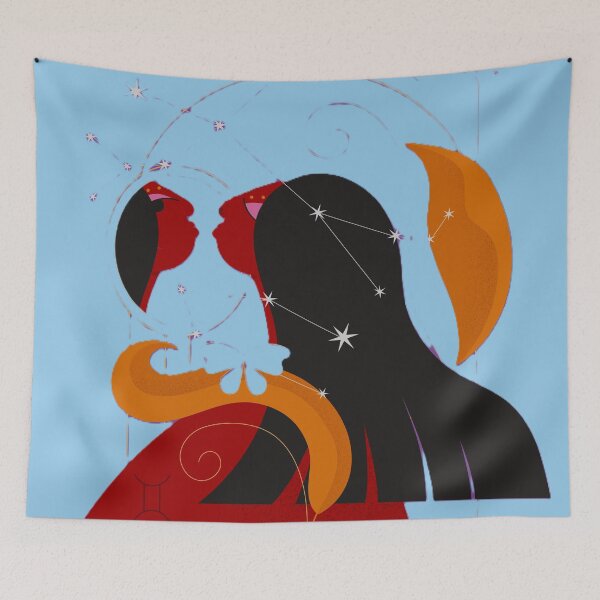 Item preview, Gemini Twins Zodiac Constellation Art – Astrology Star Sign Illustration designed and sold by BuckaBaby.