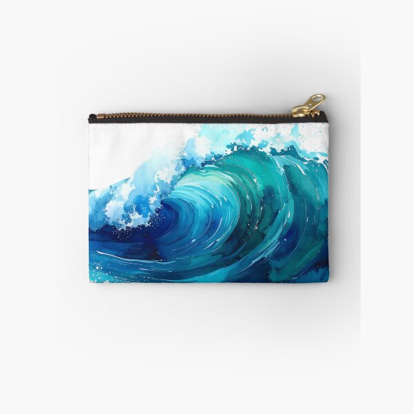 Item preview, Ocean Wave Crashing Watercolor Painting designed and sold by BetweenForms.