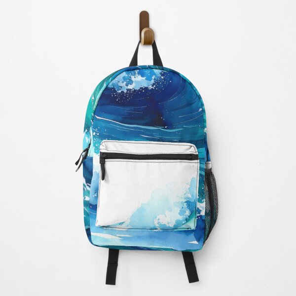 Item preview, Ocean Wave Crashing Watercolor Painting designed and sold by BetweenForms.