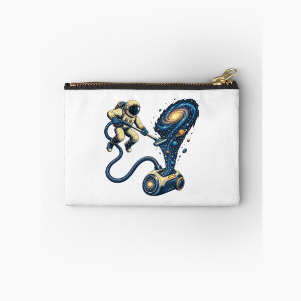 Item preview, Astronaut Vacuuming Stars Retro Space Cleaner Illustration designed and sold by AMICO77.