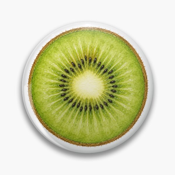 Item preview, Vintage Watercolor Kiwi Slice | Botanical Fruit Illustration designed and sold by Ethereal-Rain.