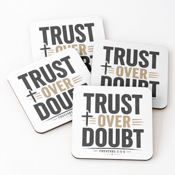 Item preview, Trust Over Doubt Christian Faith T-Shirt designed and sold by Illustrated Faith.