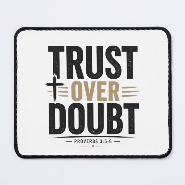 Item preview, Trust Over Doubt Christian Faith T-Shirt designed and sold by Illustrated Faith.