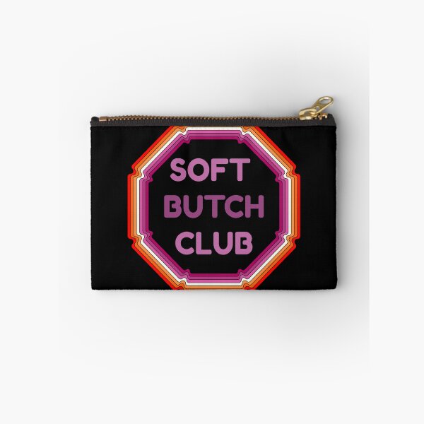 Item preview, Soft Butch Club Sticker Lesbian Pride Gift Sapphic Badge Art WLW Gift designed and sold by SapphosWeave.